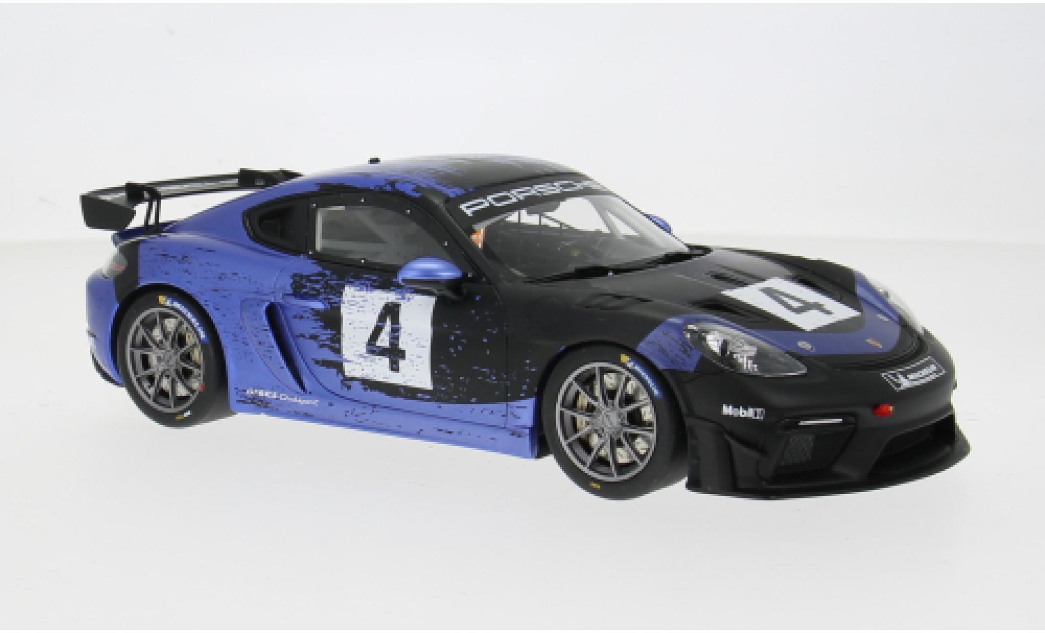 Porsche Cayman GT4 1/18 Ottomobile 718 RS Clubsport blauw/zwart 2021 1:18 modelauto