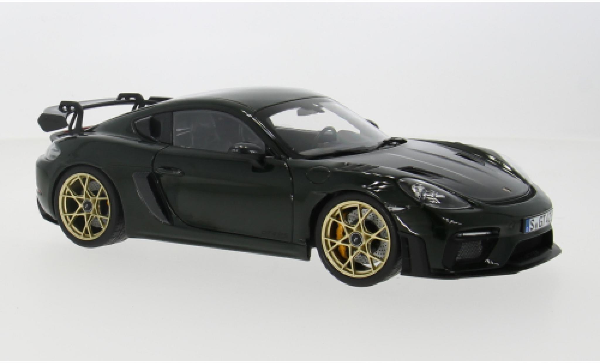 Porsche Cayman GT4 1/18 Norev RS gr&uuml; 1:18 modelauto