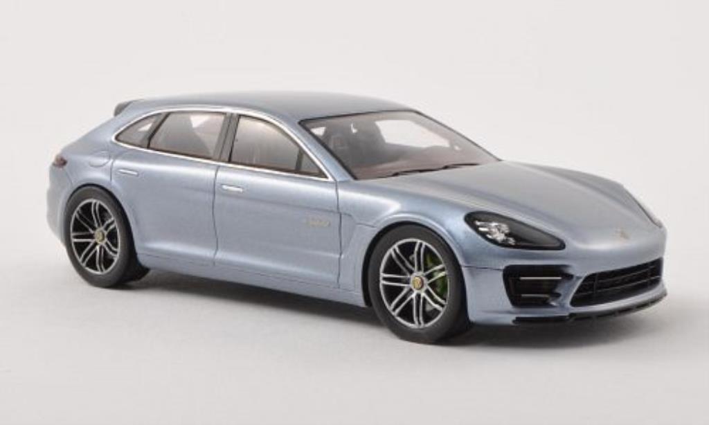 Porsche Panamera Sport Turismo 1/43 Spark Sport Turismo grijs-blauw modelauto