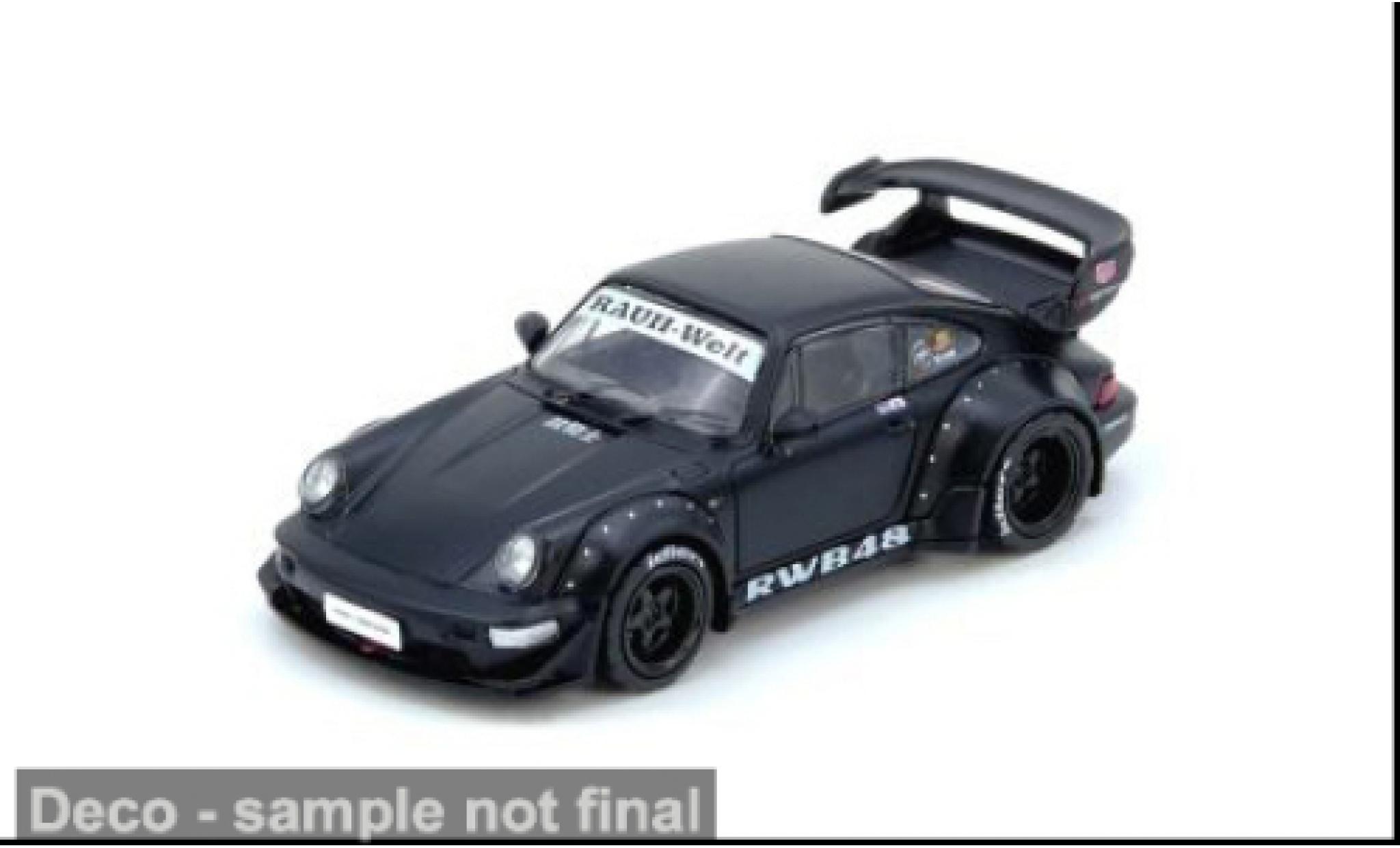 Porsche 964 RWB 1/64 INNO64 zwart 1:64 modelauto