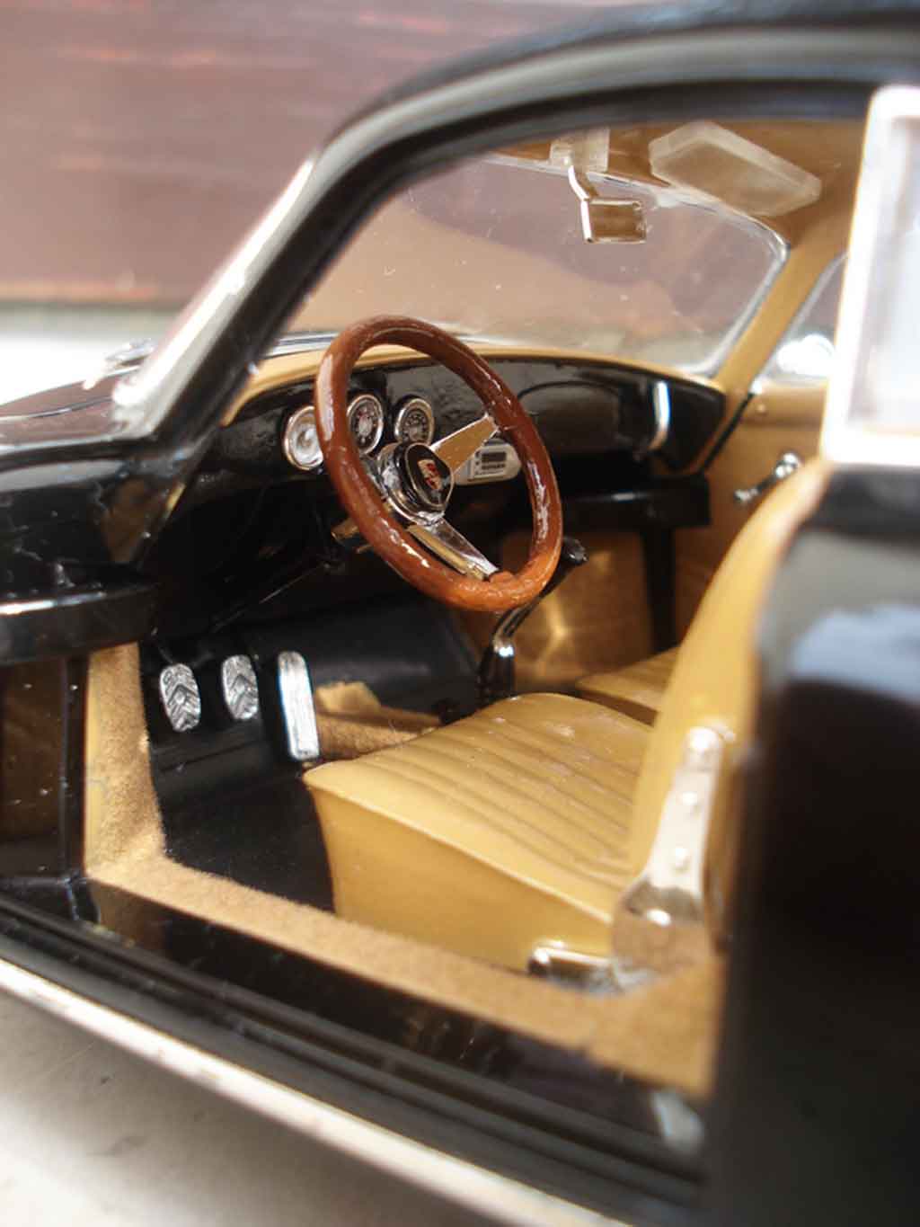 Porsche 356 1961 B zwart old-school jantes brm 1/18 Ricko