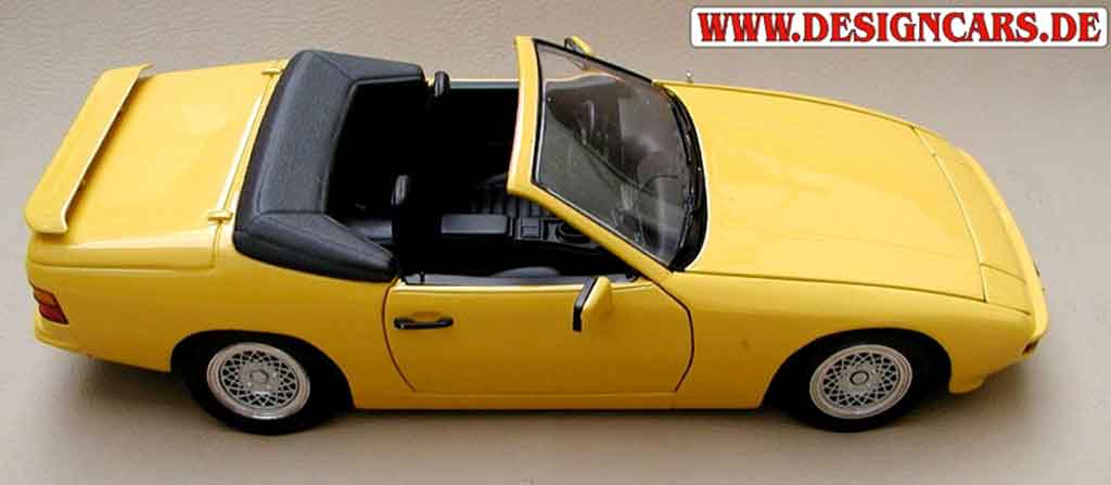 Porsche 924 Base cabriolet geel 1/18 Minichamps