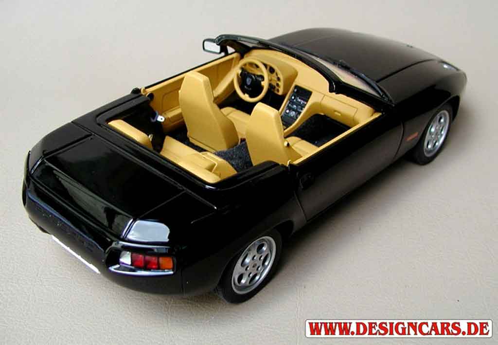 Porsche 928 Cabriolet zwart 1/18 Autoart