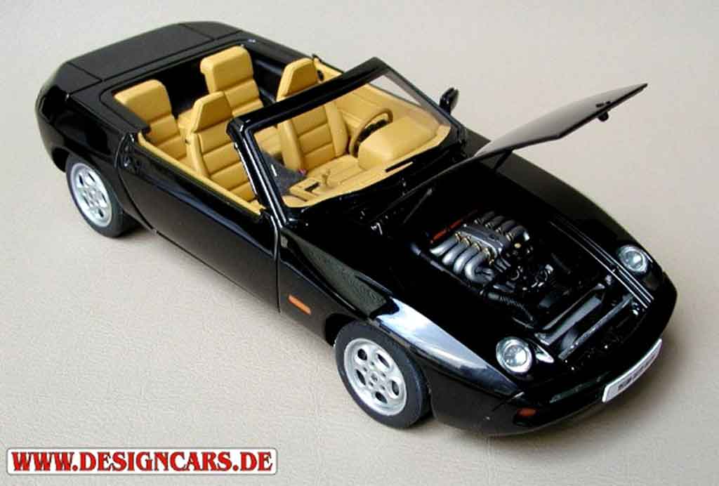 Porsche 928 Cabriolet zwart 1/18 Autoart