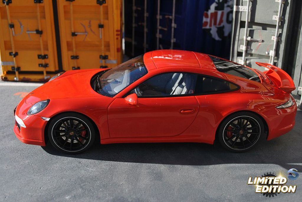 Porsche 911 S Carrera AEROKIT CUP rood 1/18 GT Spirit