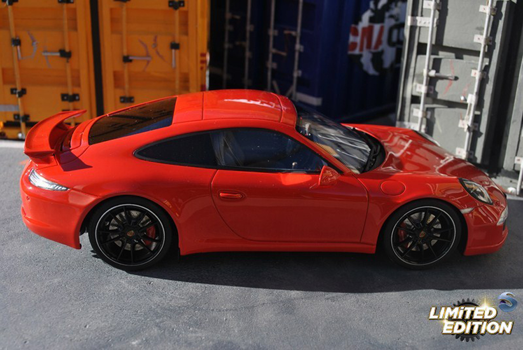Porsche 911 S Carrera AEROKIT CUP rood 1/18 GT Spirit