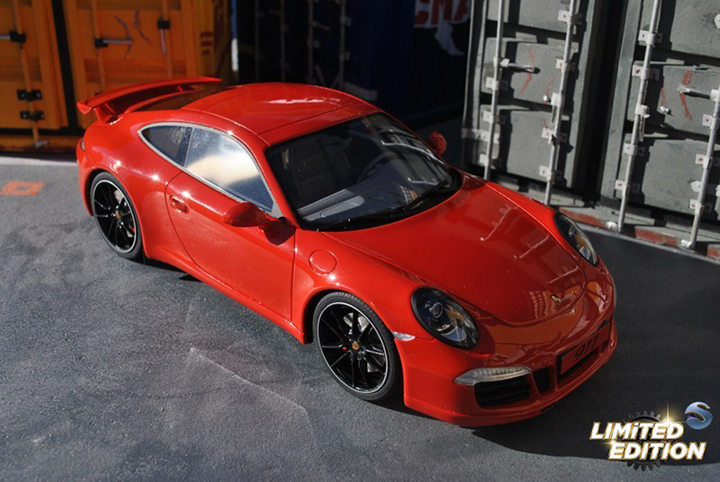 Porsche 911 S Carrera AEROKIT CUP rood 1/18 GT Spirit