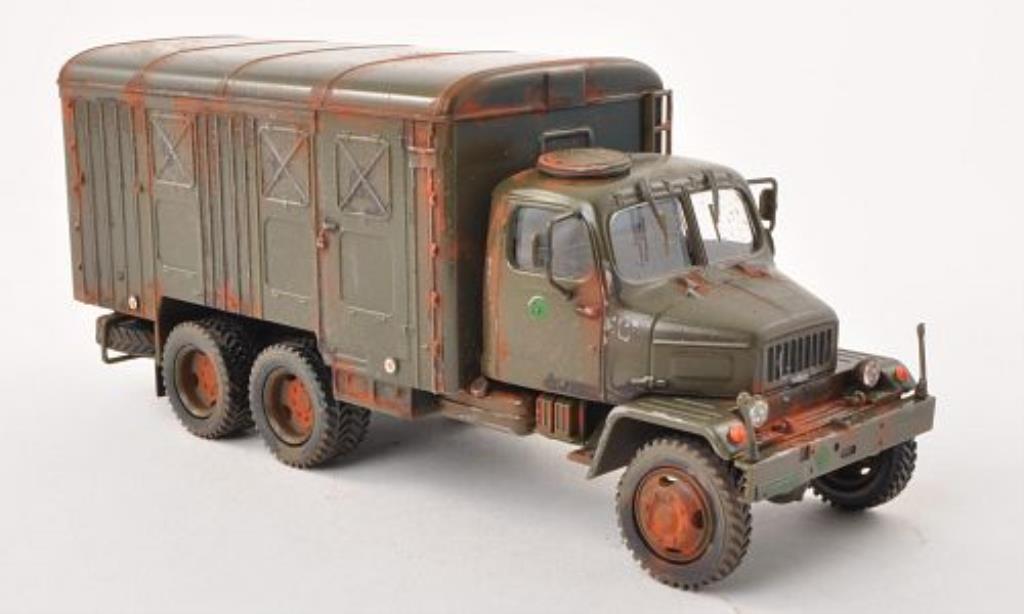 Praga V3S 1/43 Abrex Kasten olivgrun tschechische Armee mit Rostspuren modelauto