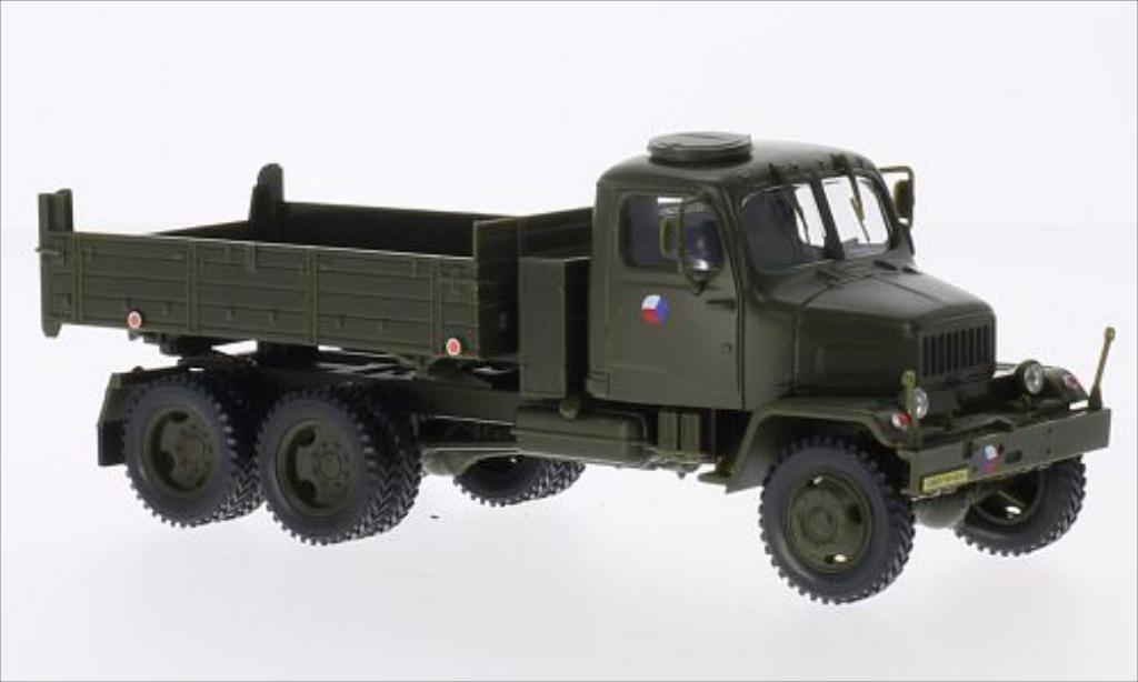 Praga V3S 1/43 Abrex Pritsche (Tipper Lorry) tschechische Armee matt-grun modelauto