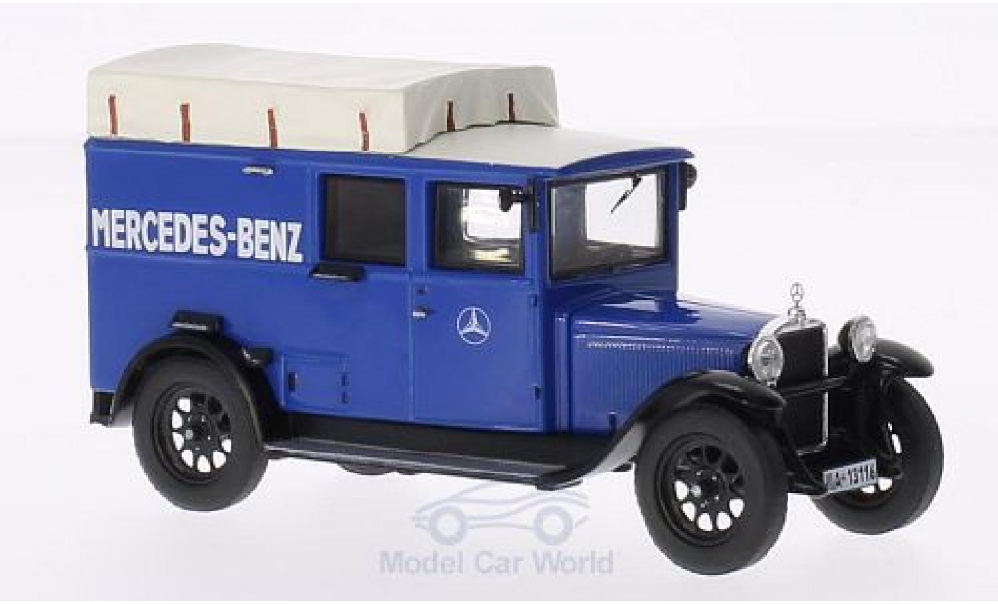 Mercedes L1000 1/43 Premium ClassiXXs Express blauw MB-Kundendienst (mit Fenster) modelauto