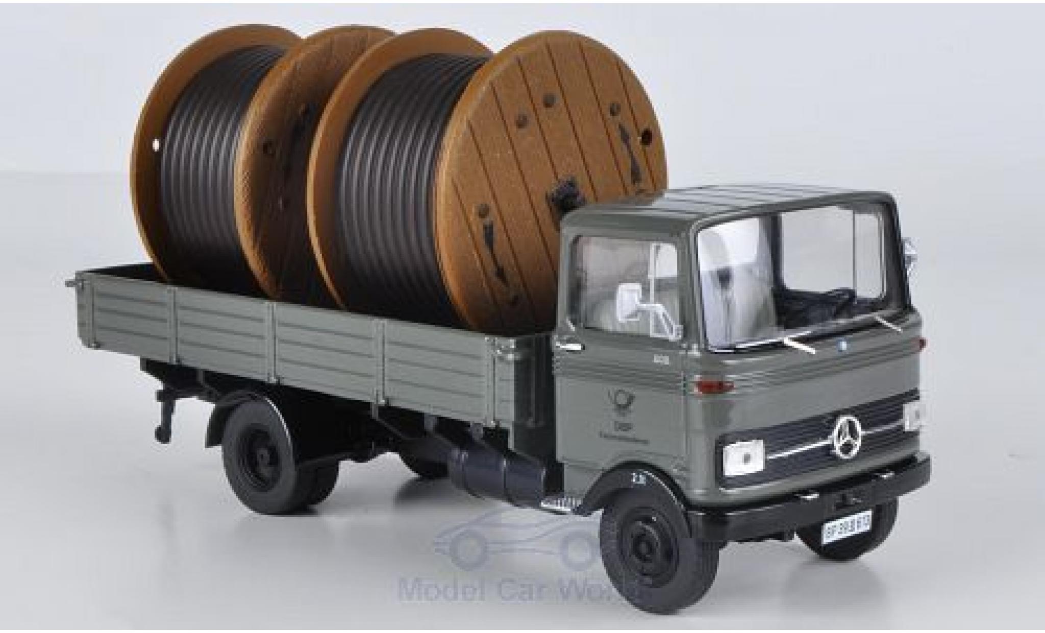 Mercedes LP 608 1/43 Premium ClassiXXs grijs DBP-Fernmeldedienst mit 2 Kabeltrommeln modelauto