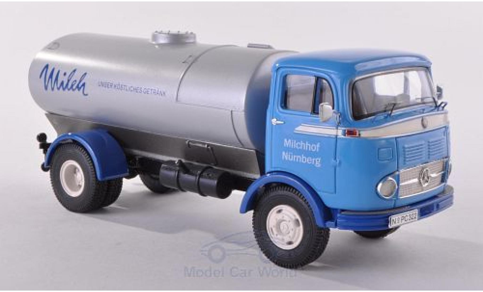 Mercedes LP 911 1/43 Premium ClassiXXs blauw Milchhof N&uuml;rnberg Tankwagen modelauto