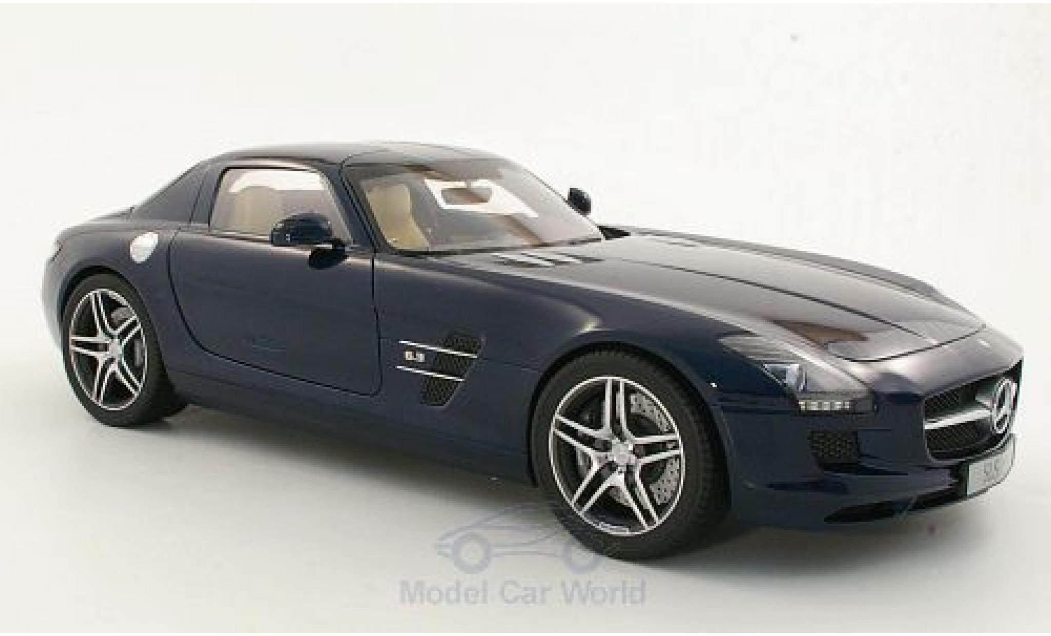 Mercedes SLS 1/12 Premium ClassiXXs AMG (C197) metallic blauw modelauto