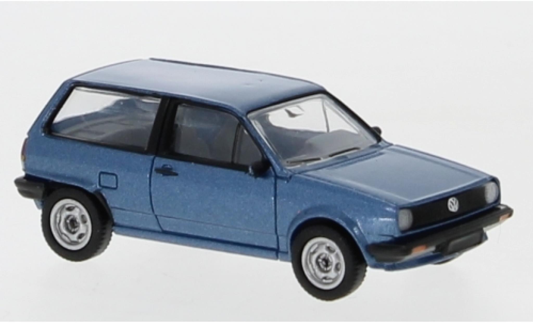 Volkswagen Polo 1/87 Premium ClassiXXs II metallic blauw 1985 modelauto