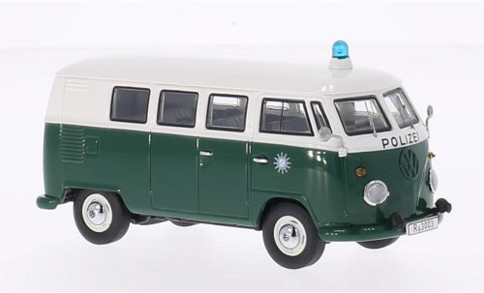 Volkswagen T1 1/43 Premium ClassiXXs groen/wit Politie bus modelauto
