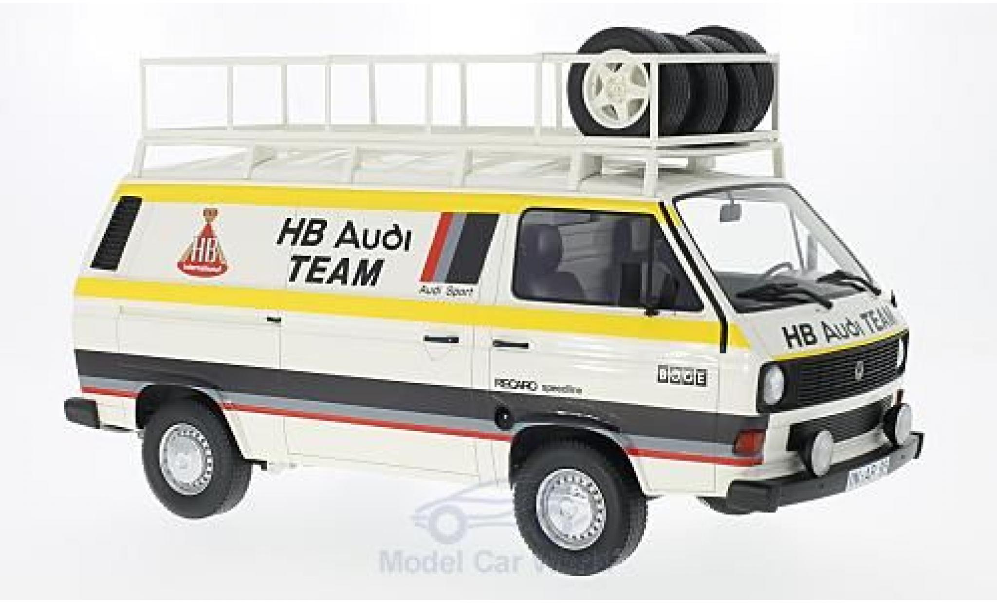 Volkswagen T3 B 1/18 Premium ClassiXXs HB Audi Team 1980 Bestelwagen modelauto