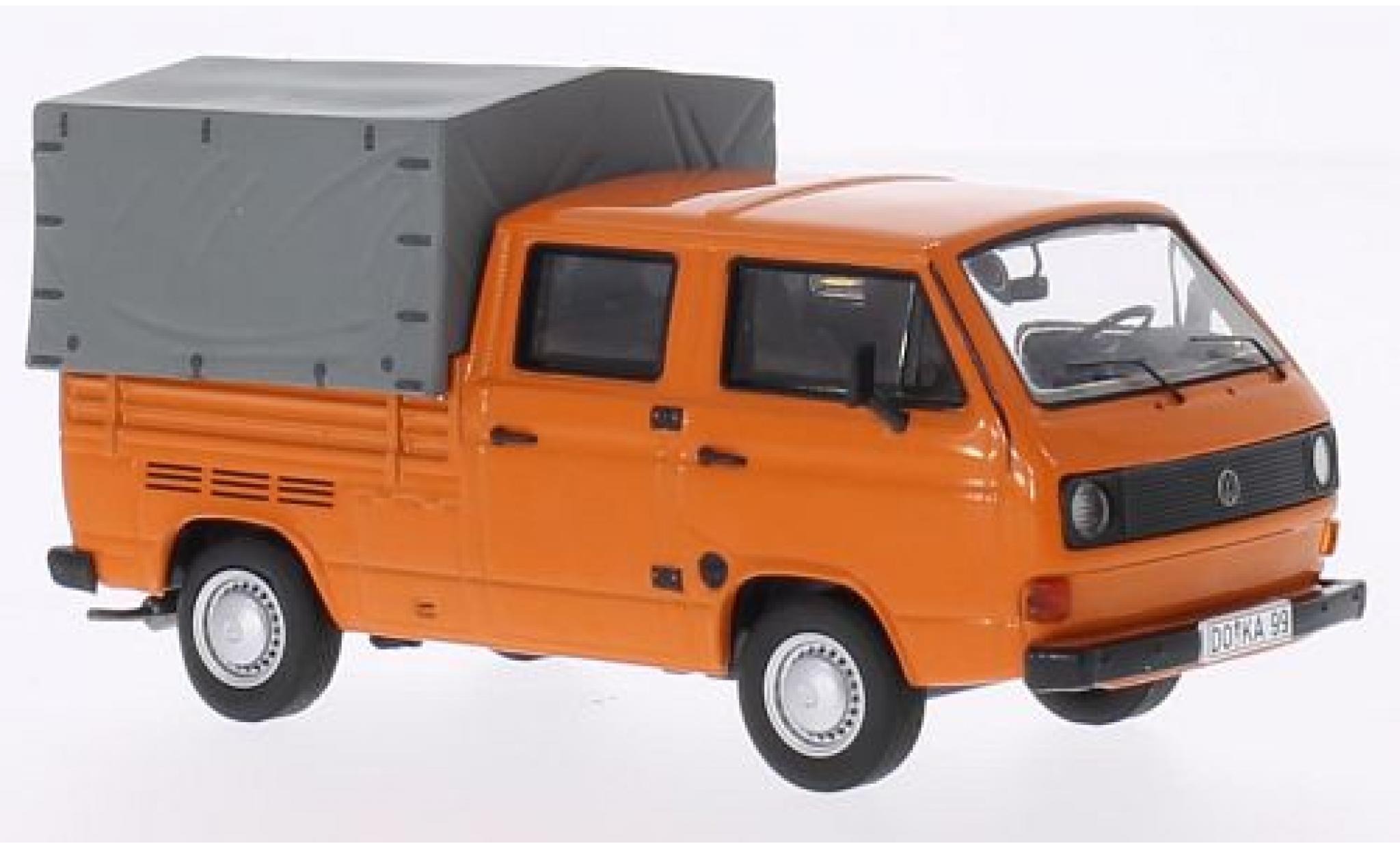 Volkswagen T3 1/43 Premium ClassiXXs a Doka Pritsche oranje modelauto