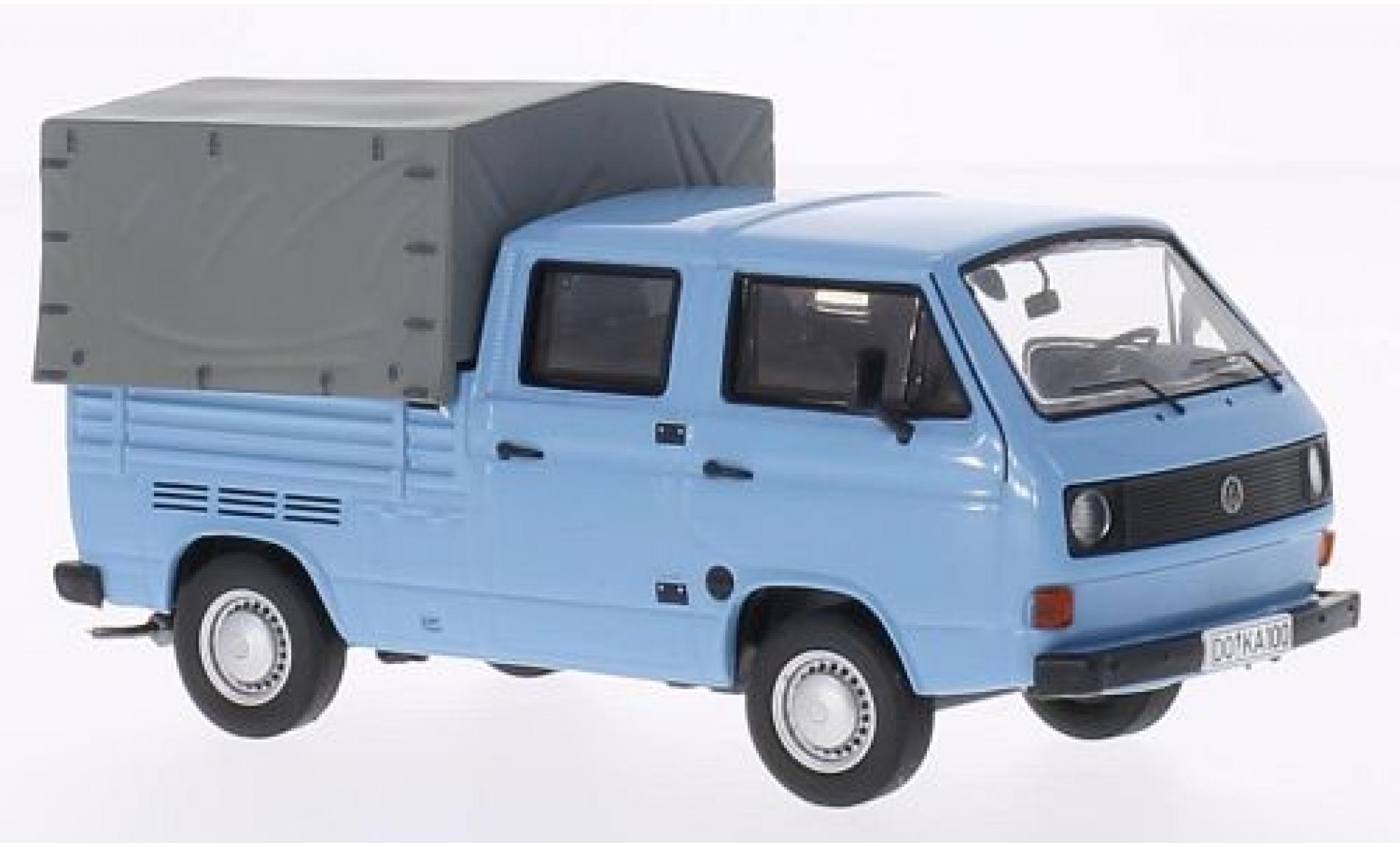 Volkswagen T3 1/43 Premium ClassiXXs a Doppelkabine Pritsche blauw modelauto