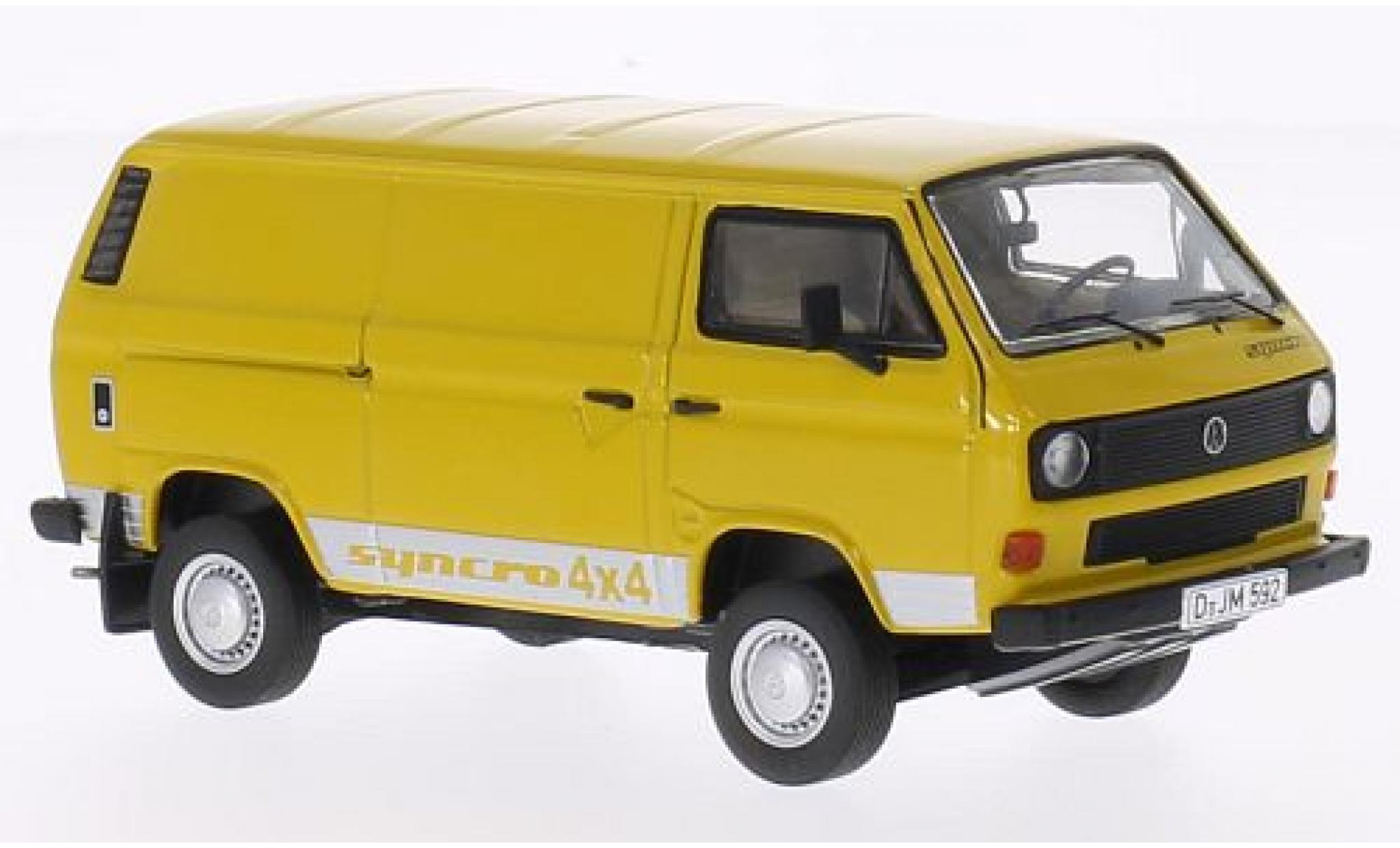 Volkswagen T3 1/43 Premium ClassiXXs b Kasten geel Syncro (4x4 Schriftzug) modelauto