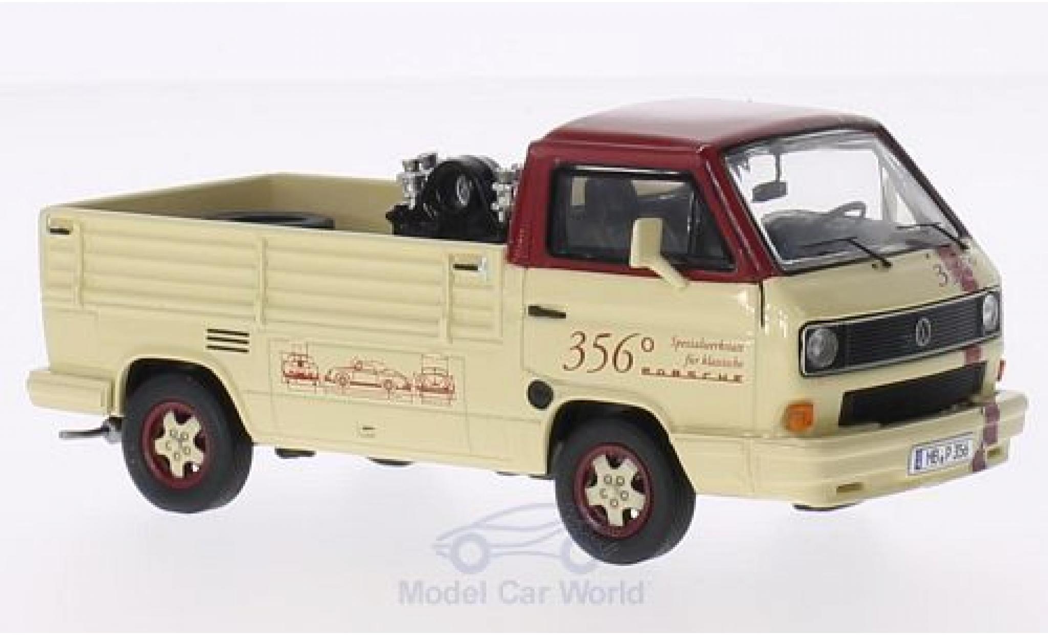 Volkswagen T3 B 1/43 Premium ClassiXXs b Pritsche 356 Spezialwerkstatt mit Ladegut: Porsche-Motor 356 + 2 Reifen modelauto