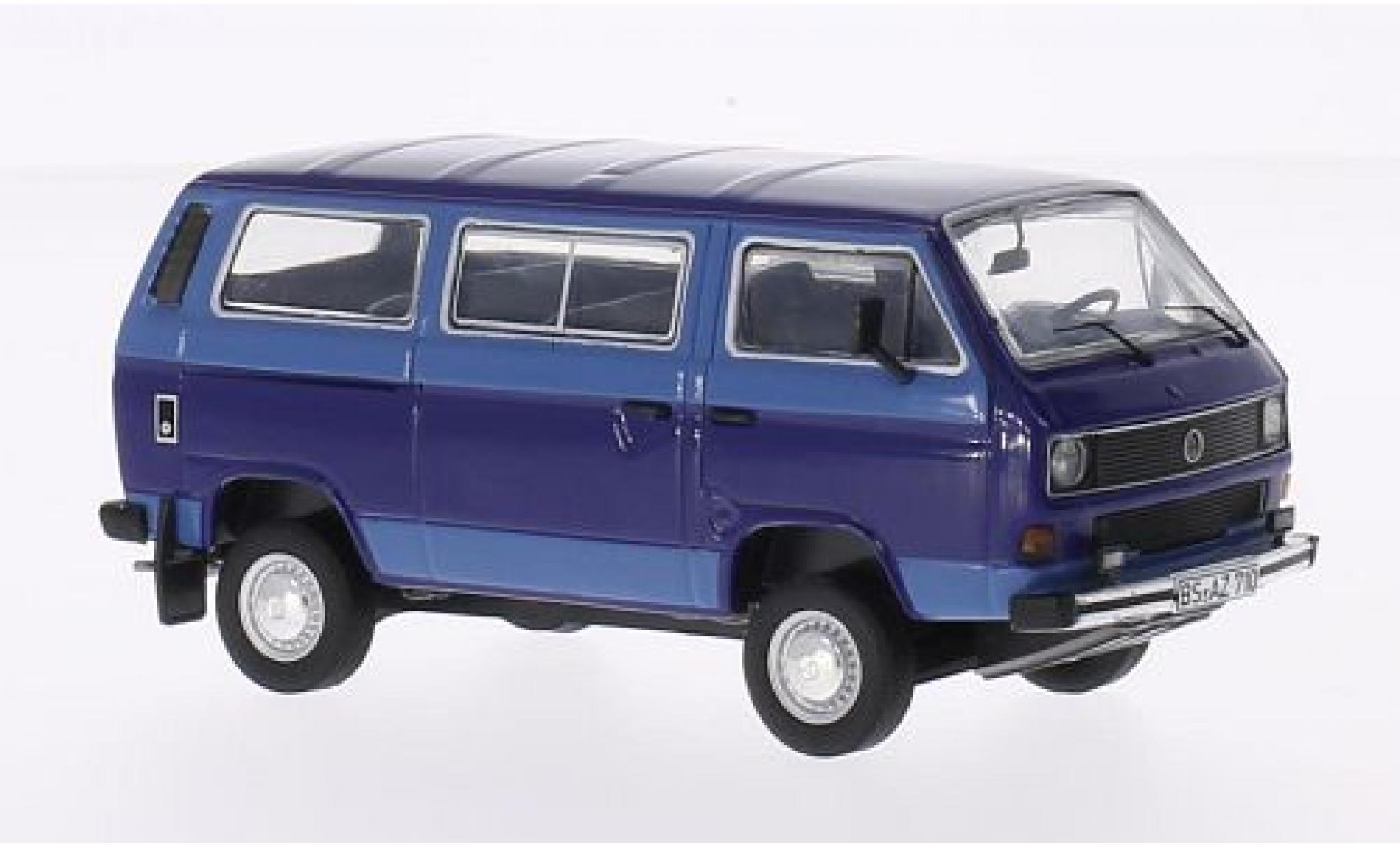 Volkswagen T3 1/43 Premium ClassiXXs b Syncro Bus blauw/blauw modelauto