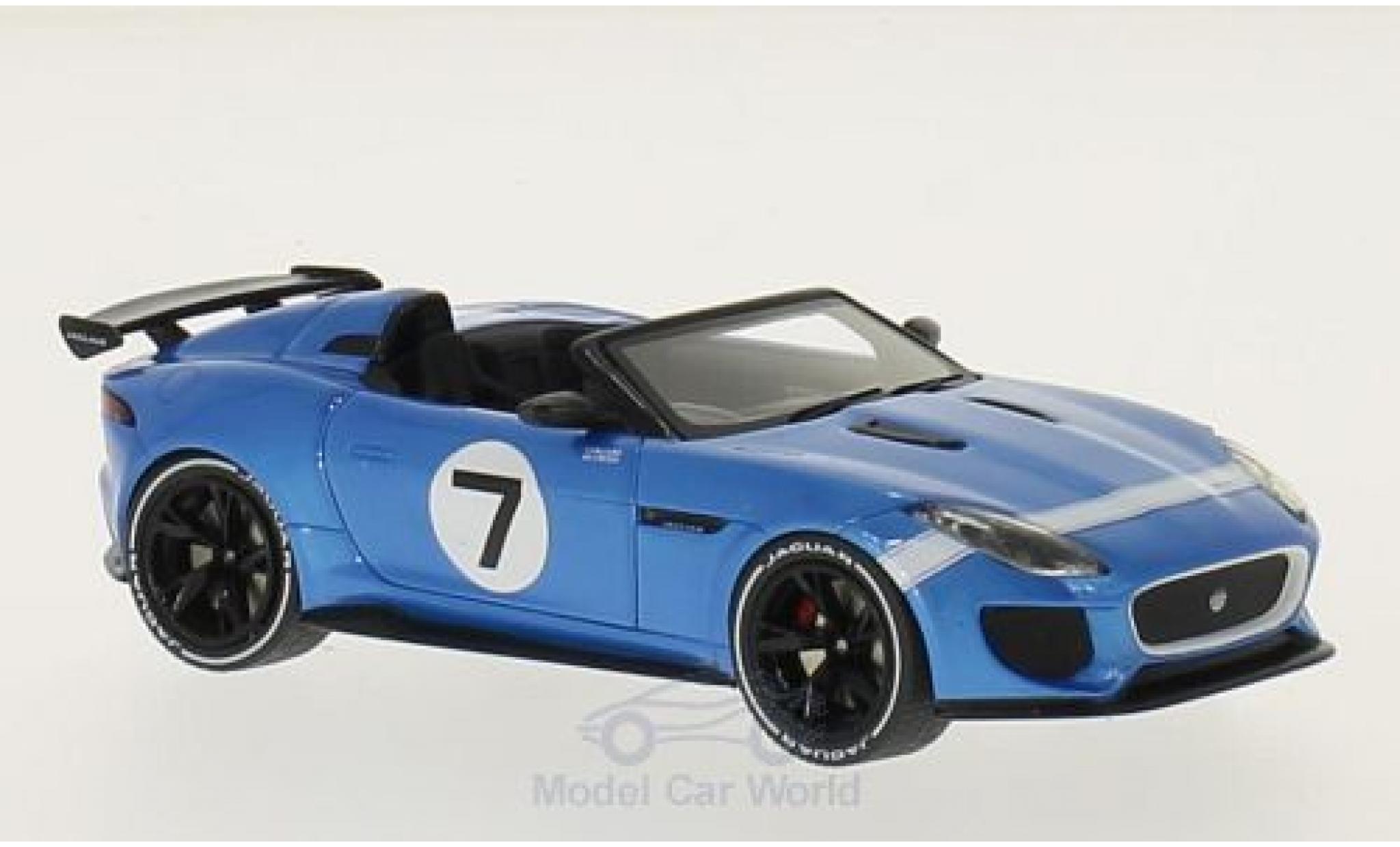 Jaguar F-Type 1/43 Premium X Project 7 blauw 2015 modelauto