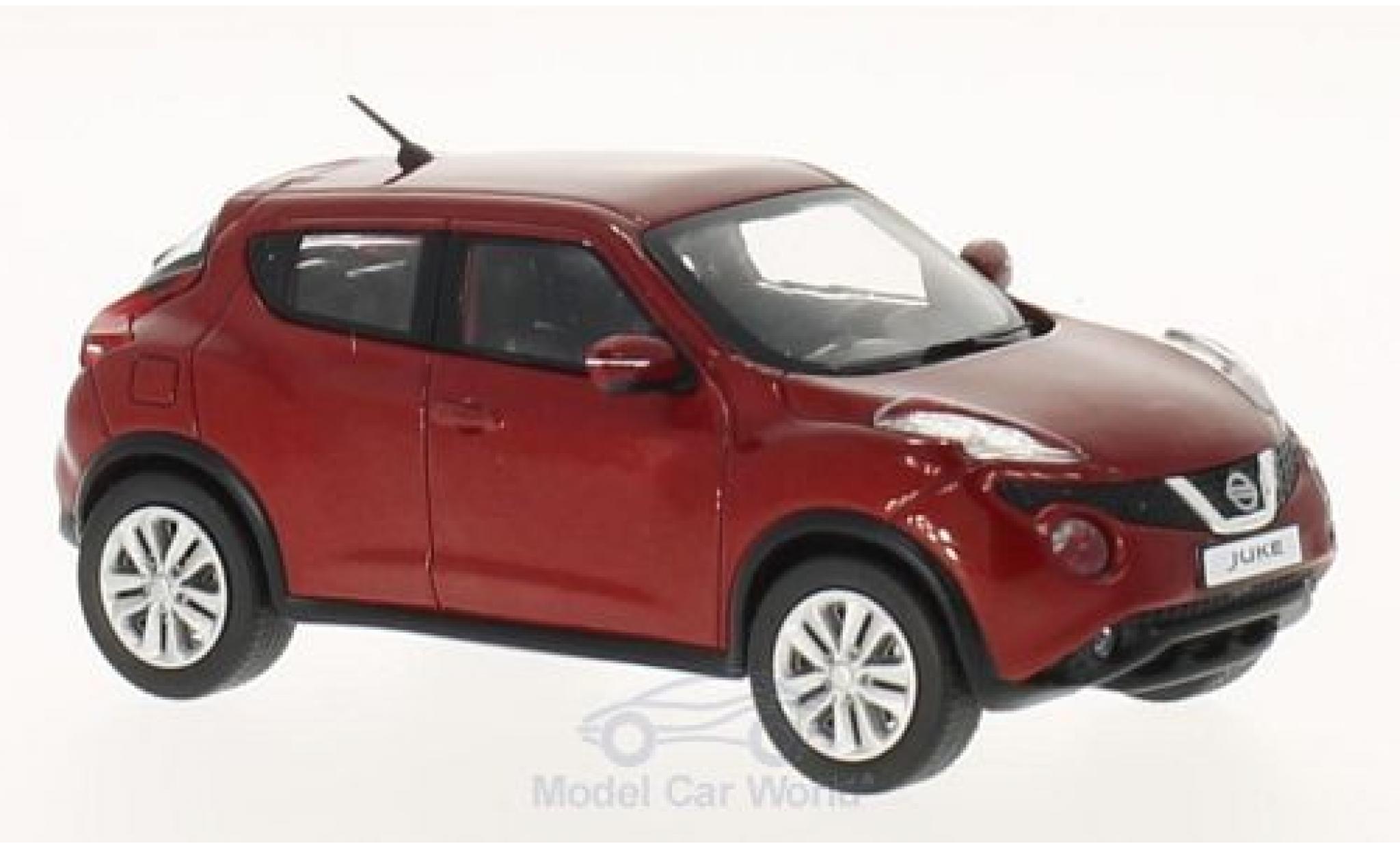 Nissan Juke 1/43 Premium X metallic rood 2015 modelauto