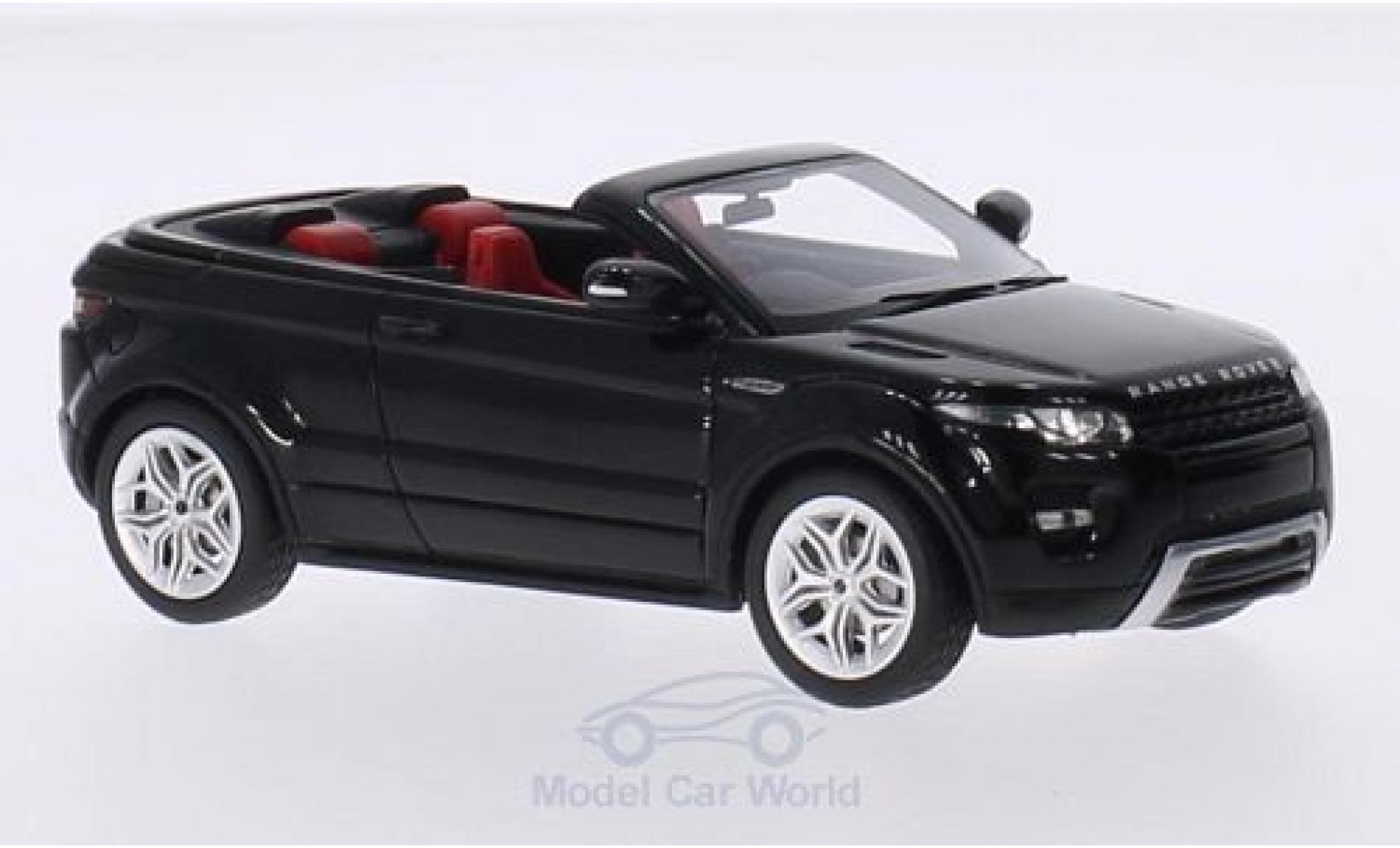 Range Rover Evoque 1/18 Premium X Cabriolet metallic zwart RHD 2012 Autosalon Genf Verdeck ge&ouml;ffnet modelauto