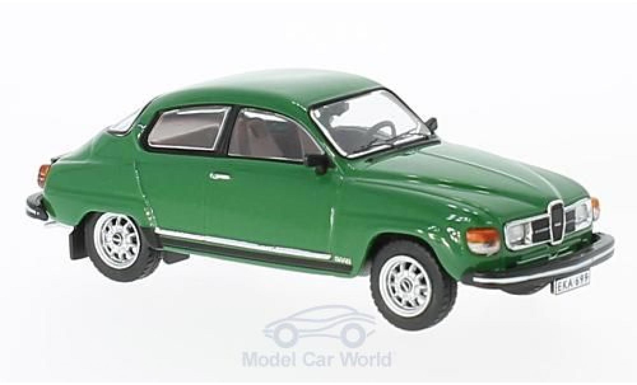 Saab 96 1/43 Premium X V4 groen 1980 modelauto