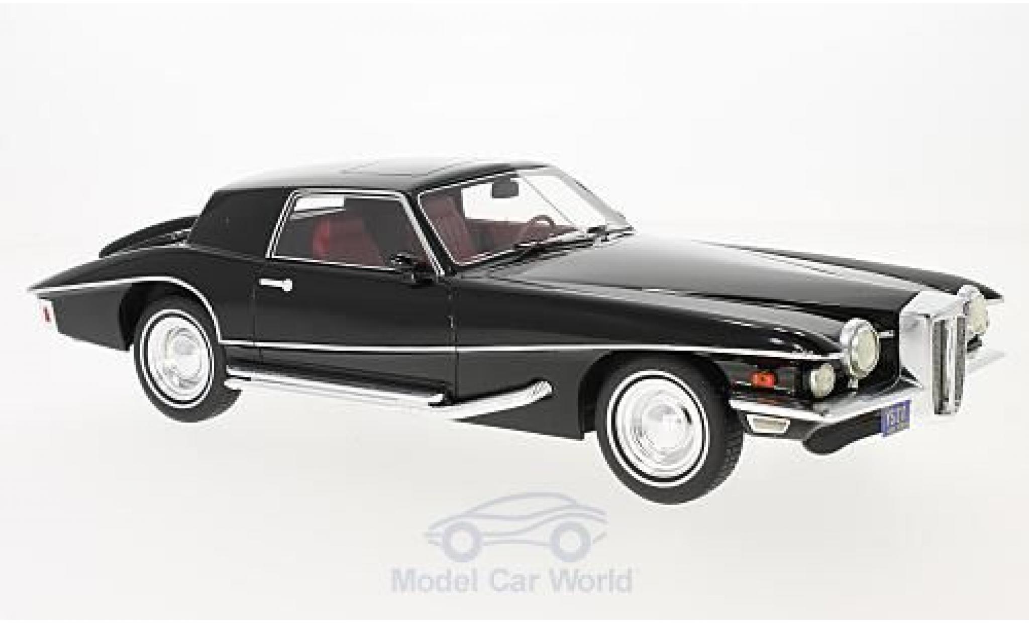 Stutz Blackhawk 1/18 Premium X Coupe zwart 1971 modelauto