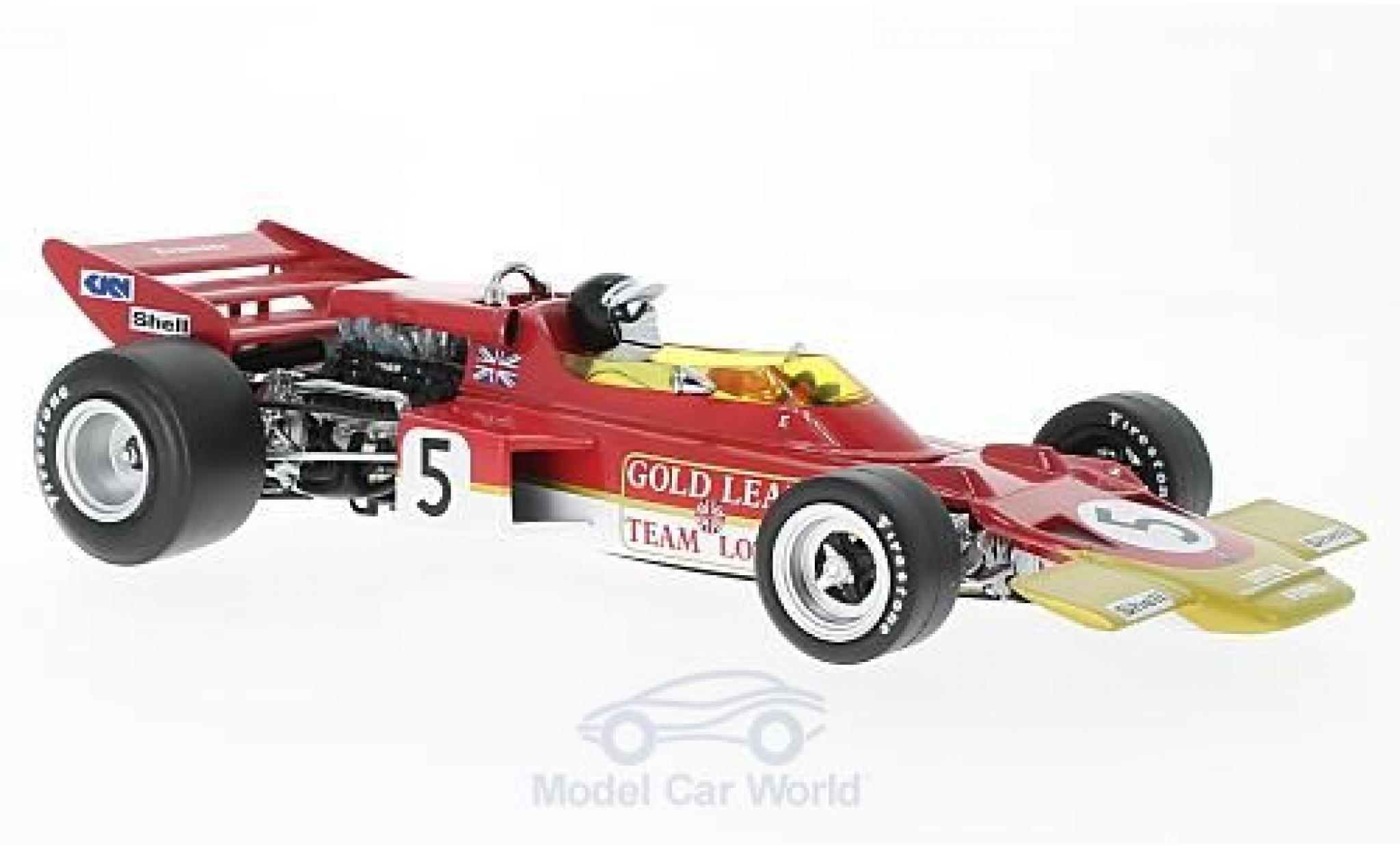 Lotus 72 1/18 Quartzo C No.5 Team Gold Leaf Formel 1 GP Gro&szlig;britannien 1970 J.Rindt modelauto
