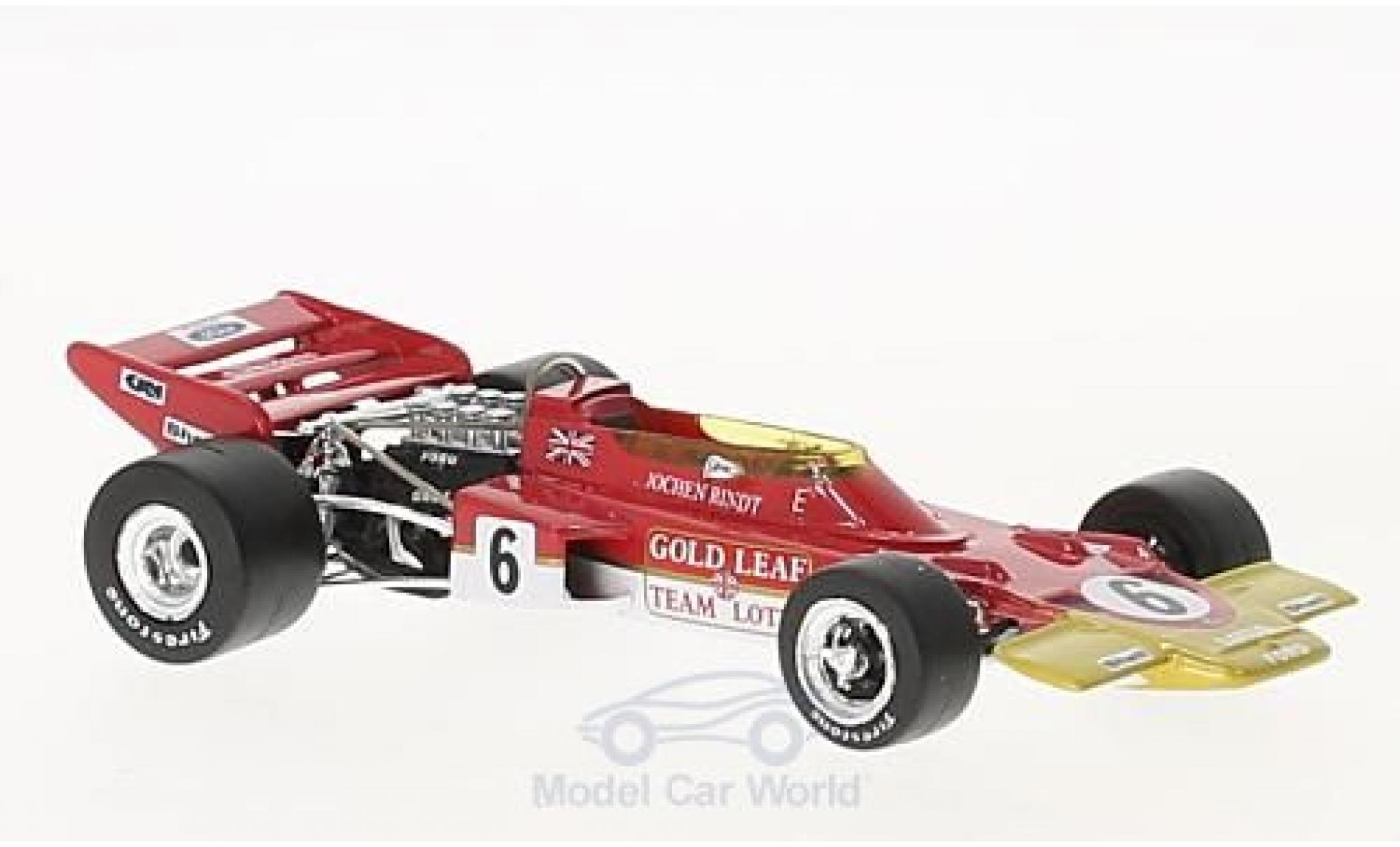 Lotus 72 1/43 Quartzo C No.6 Gold Leaf Formel 1 GP Frankreich 1970 J.Rindt modelauto