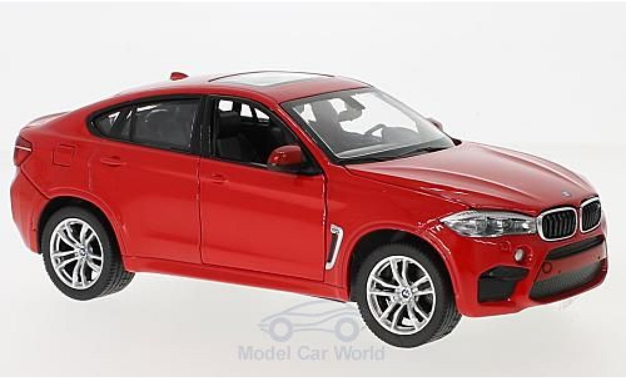 Bmw X6 1/24 Rastar M rood modelauto