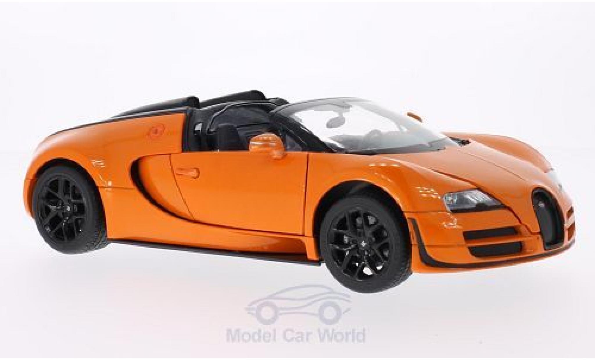 Bugatti Veyron Grand Sport 1/18 Rastar 16.4 Grand Sport Vitesse oranje modelauto