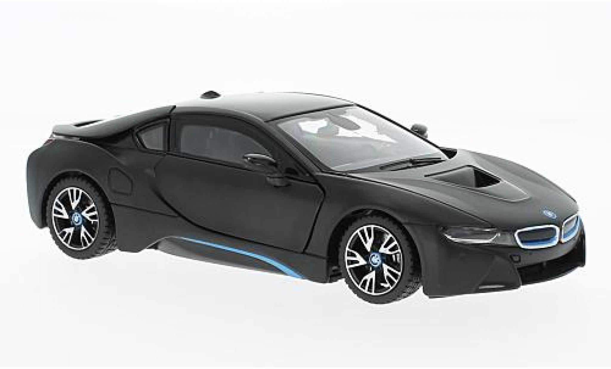 Bmw i8 1/24 Rastar I8 matte zwart modelauto