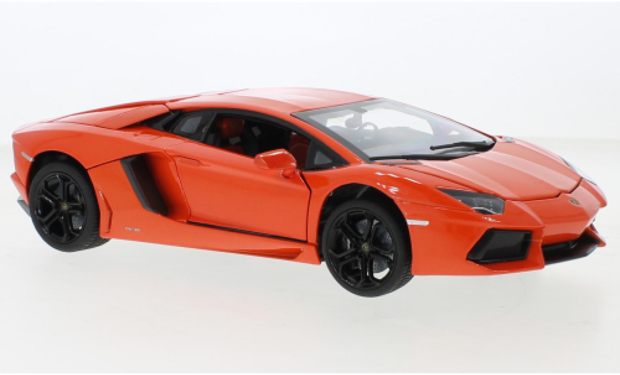 Lamborghini Aventador 1/18 Rastar LP 700-4 metallic oranje modelauto