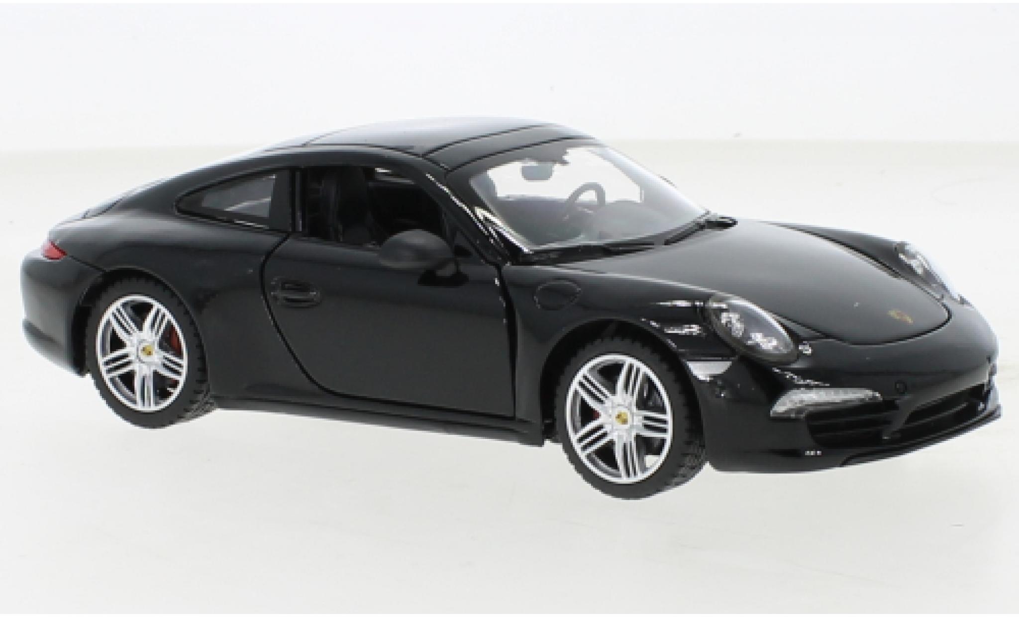 Porsche 911 1/24 Rastar Carrera S zwart modelauto