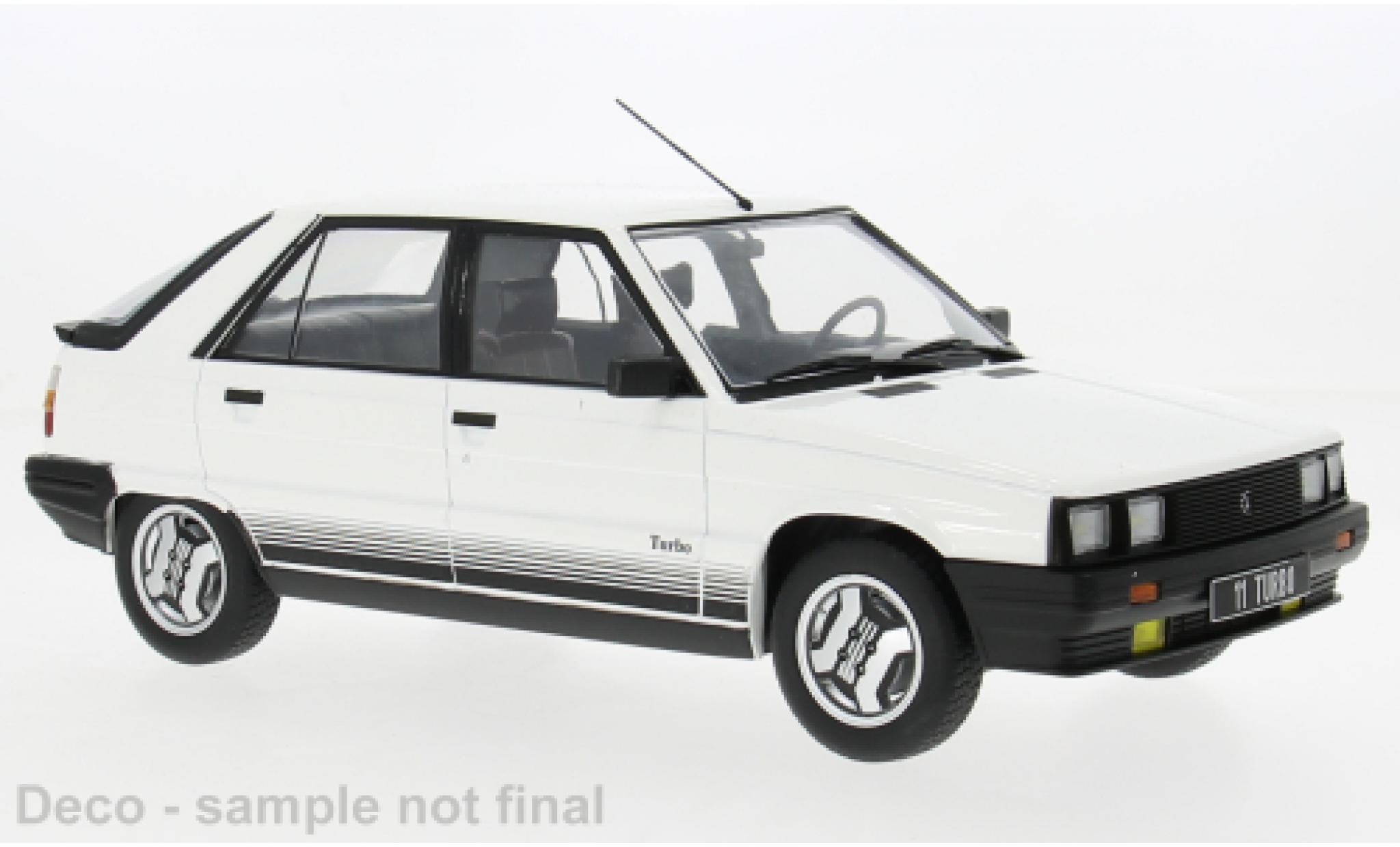 Renault 11 1/18 MCG Turbo wit 1985 1:18 modelauto