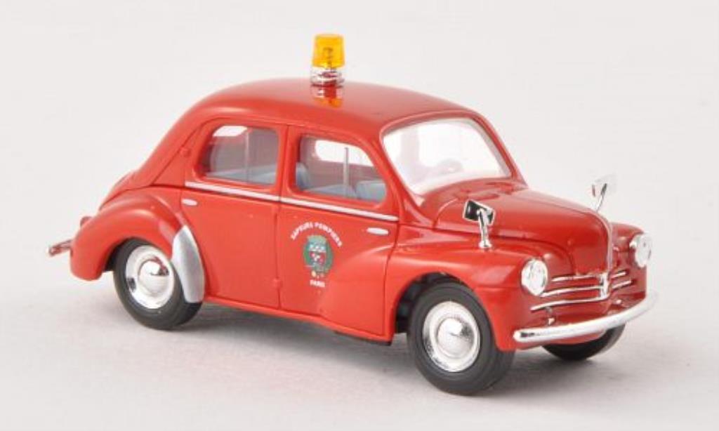 Renault 4CV 1/87 Busch Brandweer Paris (F) 1958 modelauto