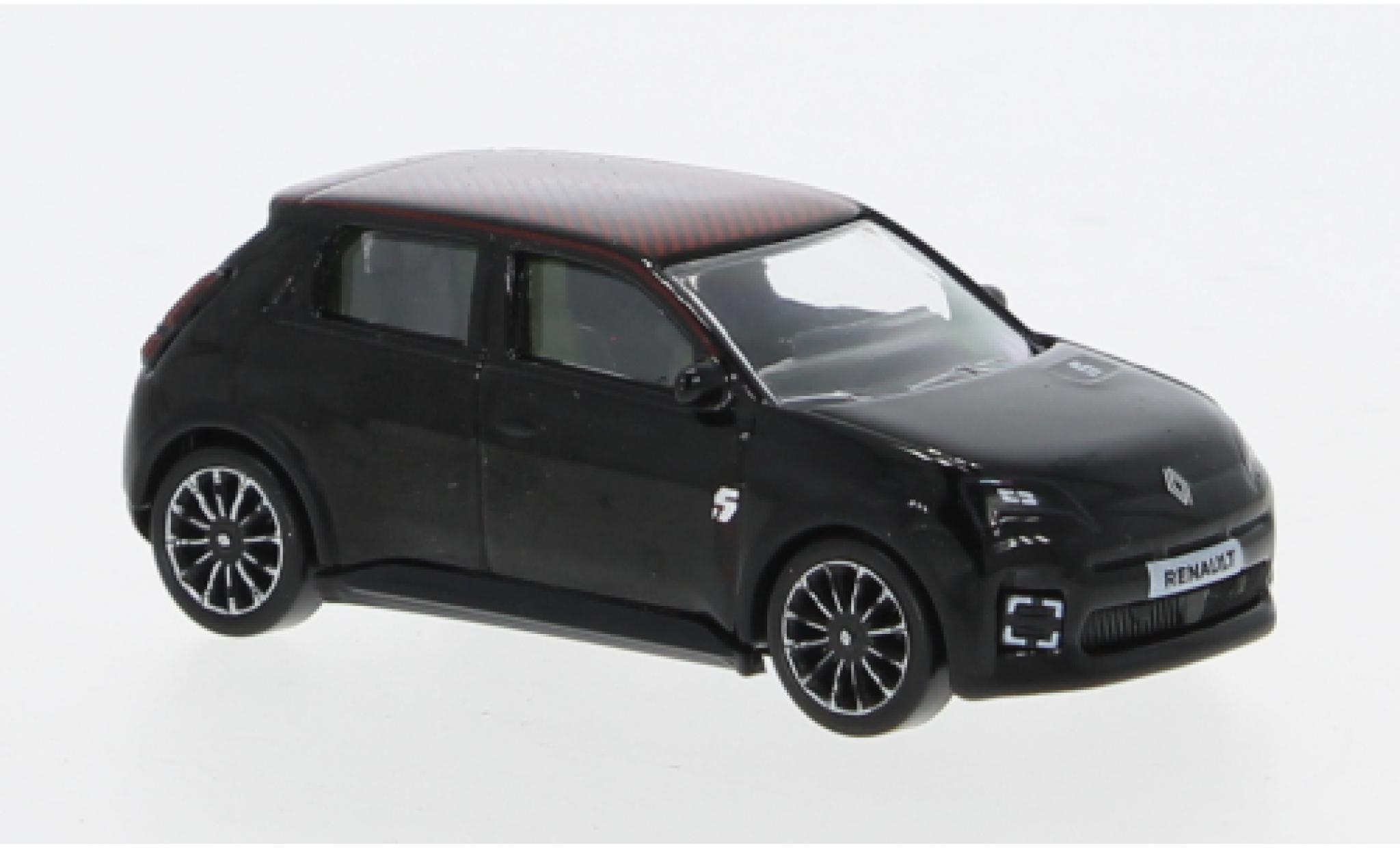 Renault 5 1/64 Norev E-Tech 100% zwart 1:64 modelauto