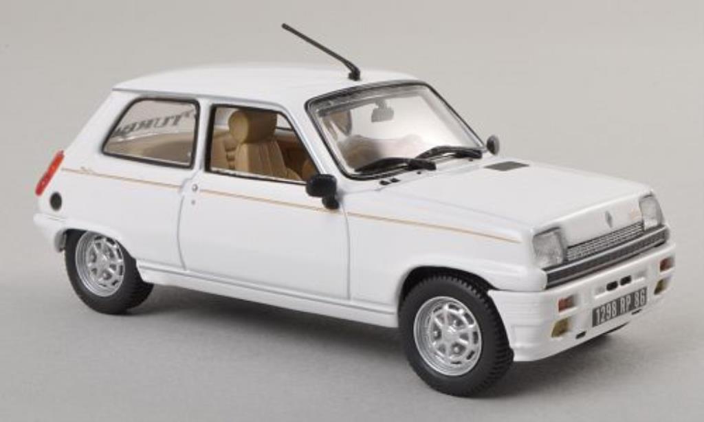 Renault 5 1/43 Norev Laureate Turbo wit 198 modelauto
