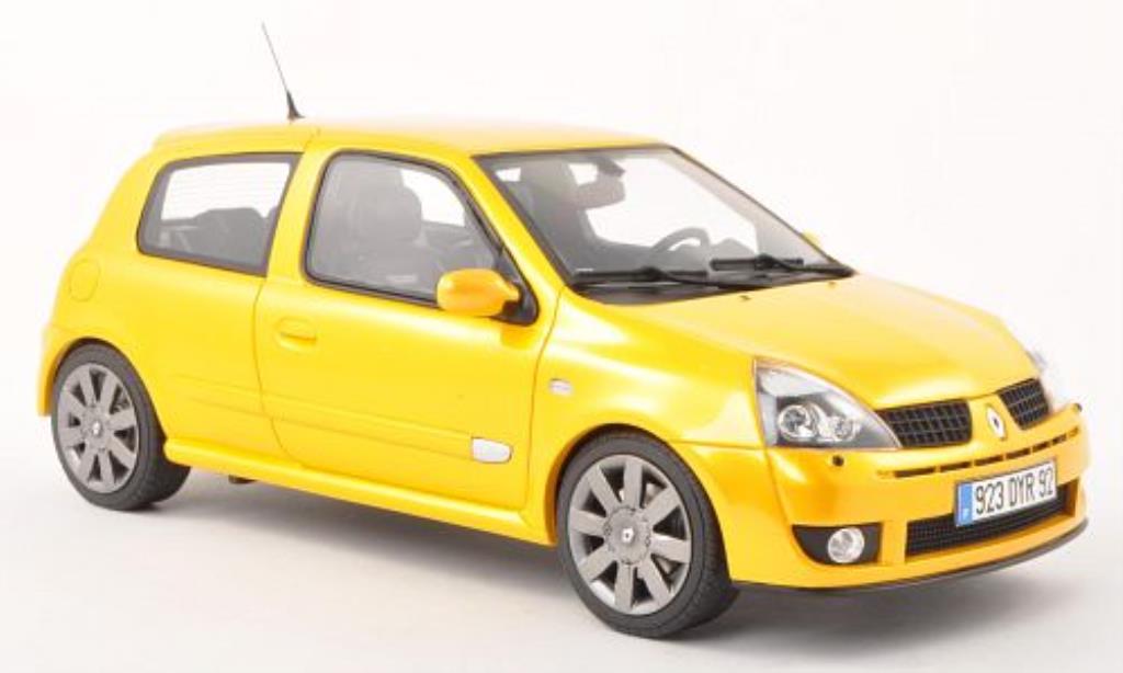 Renault Clio 1/18 Ottomobile 2 Phase 3 geel 2004 modelauto