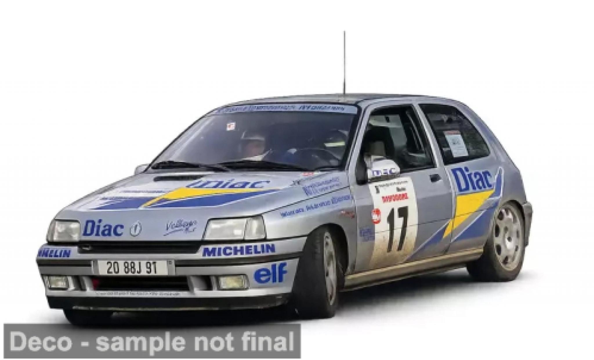 Renault Clio 1/18 Norev Tour de Corse 1993 #17 1:18 modelauto