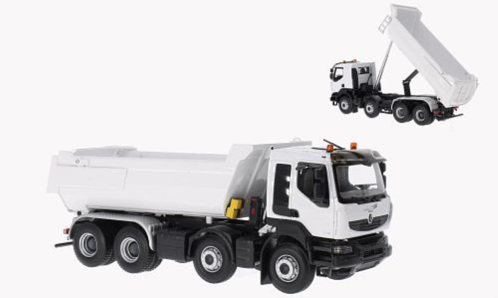 Renault Kerax 1/43 Norev Muldenkipper wit 2008 modelauto