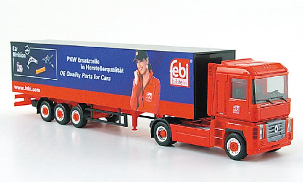 Renault Magnum 1/87 Herpa Eurokoffer-Sattelzug Febi modelauto