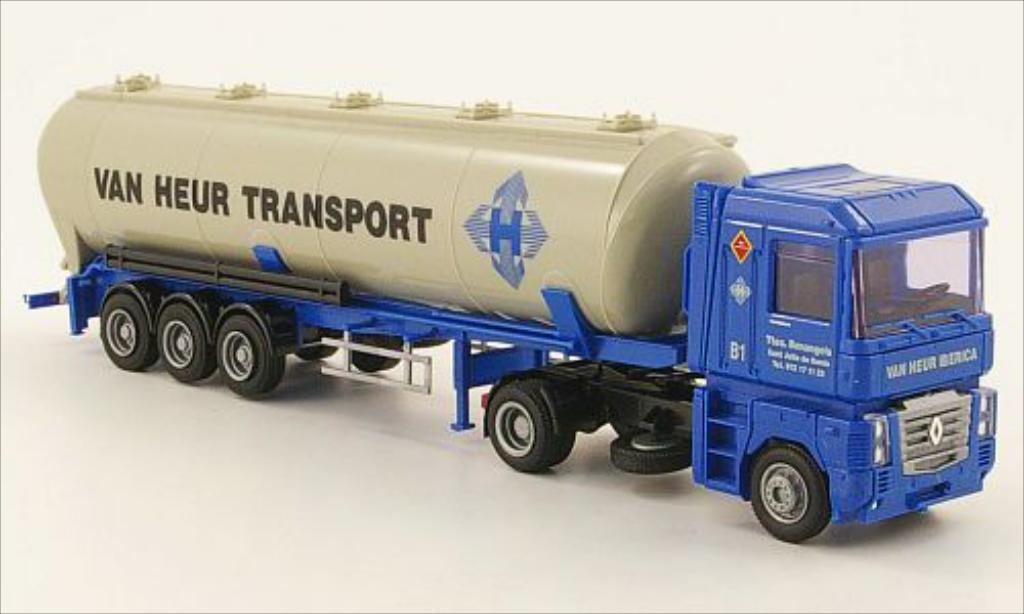 Renault Magnum 1/87 AWM Van Heur Kippsilo-SZ modelauto