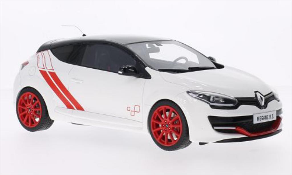 Renault Megane 1/18 Ottomobile III Trophy R wit/zwart 2014 modelauto