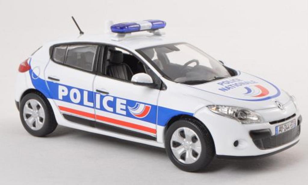 Renault Megane 1/43 Norev Politie Nationale Politie (F) 2010 modelauto