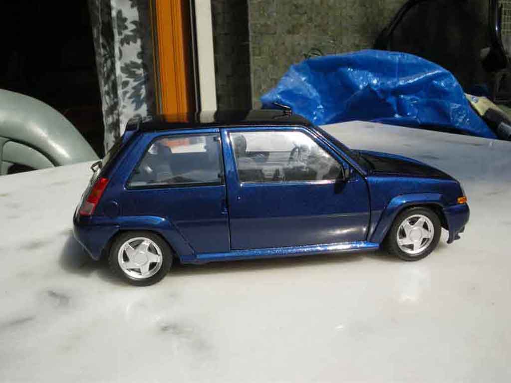 Renault 5 Phase 2 GT Turbo blauw lagon 2 1/18 Norev