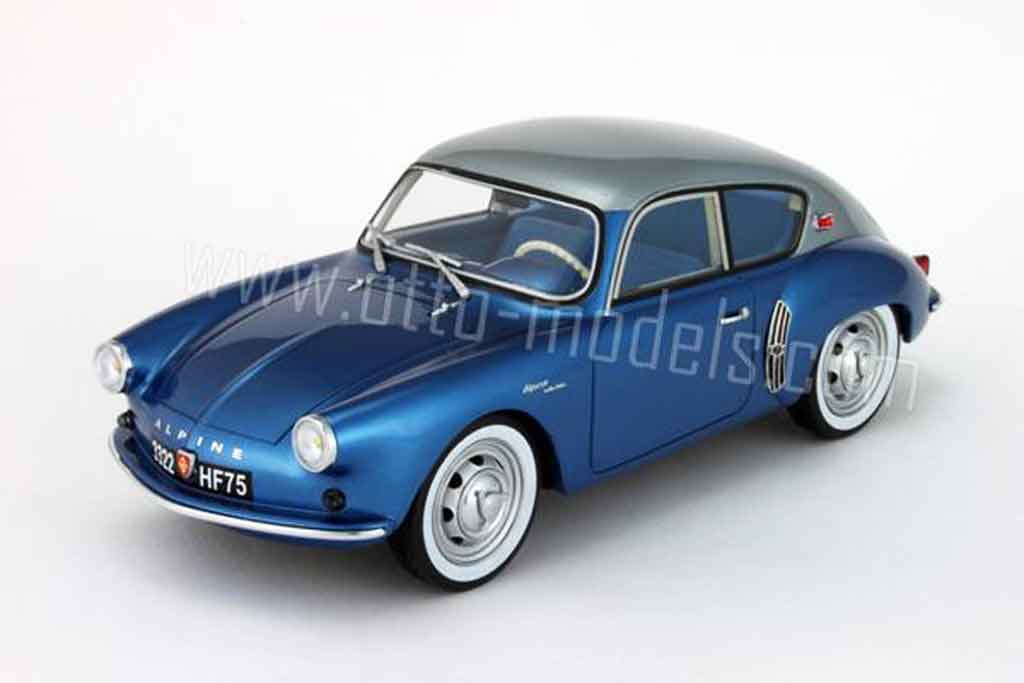 Alpine A106 1/18 Ottomobile mille miles 1958 grijs et blauw modelauto